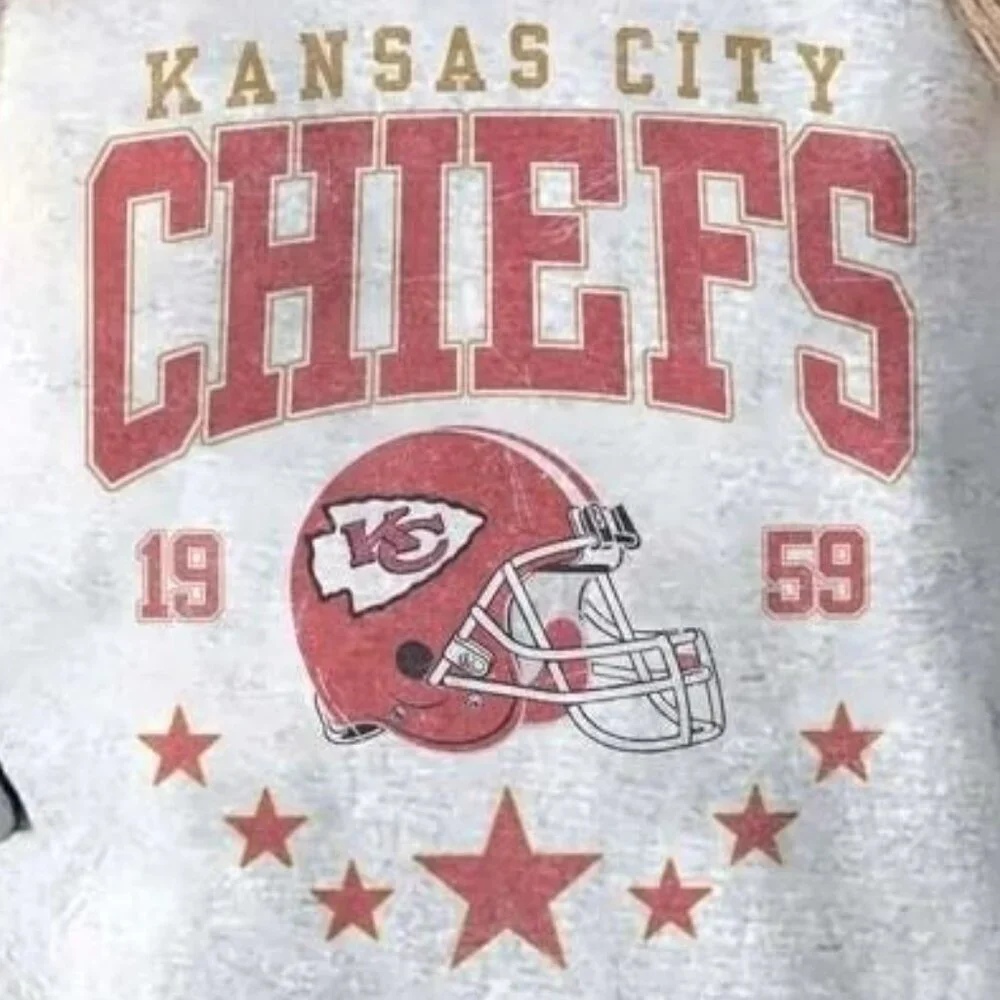 Kansas City Chiefs Crewneck Sweatshirt Game Day Team Fan Retro Cozy Apparel 17 - Picture 2 of 6
